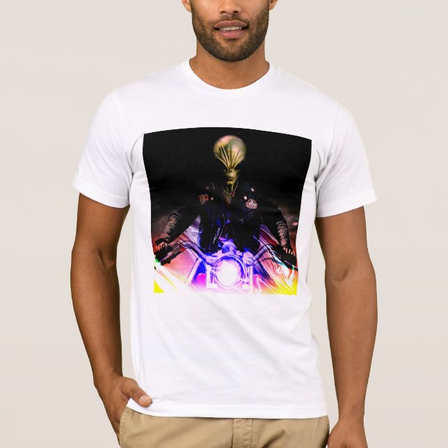 Alien Biker T-Shirt (Vorderseite)