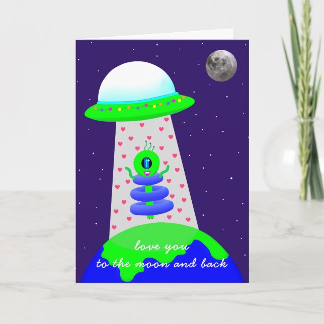 Alien Birthday card new by Jo Images Ankündigung (Vorderseite)