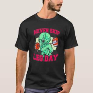 Alien Bodybuilder für den Beintag T-Shirt