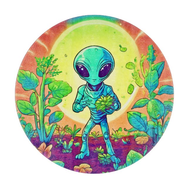 Alien Botanist: Pflanze antreiben Schneidebrett (Vorderseite)