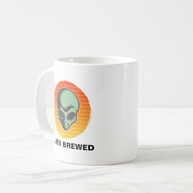 Alien brassé Mug (Devant gauche)