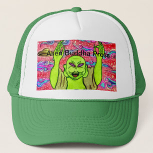 Alien-Buddha-Presse-Hut Truckerkappe