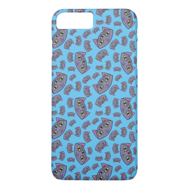 Alien Cat Pattern Case-Mate iPhone Hülle (Rückseite)