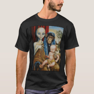 Alien Chimp Baby Religion Verschwörung Classic T- T-Shirt