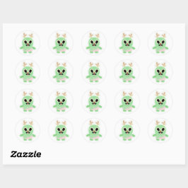 Alien Christmas Sticker 1