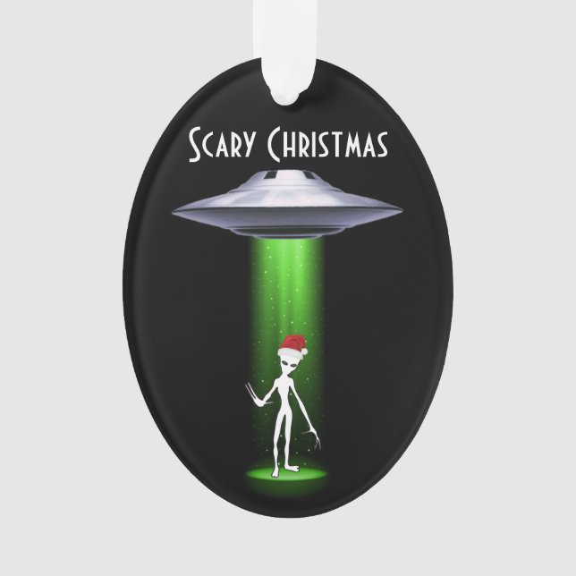 Alien Christmas 🛸 UFO Funny Festive Fabulous Ornament (Vorderseite)
