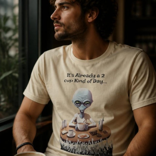 Alien Coffee Lover Tshirt (Von Creator hochgeladen)