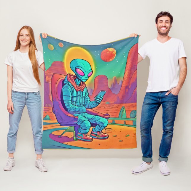 Alien Coolness entfesselt Fleecedecke (Beispiel)