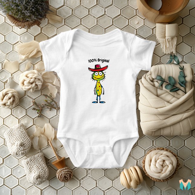 Alien Cowboy Colorful Fun Baby Strampler (Von Creator hochgeladen)
