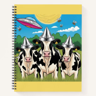 Alien Cows Tin Foil Hats, UFO UAP Notizbuch
