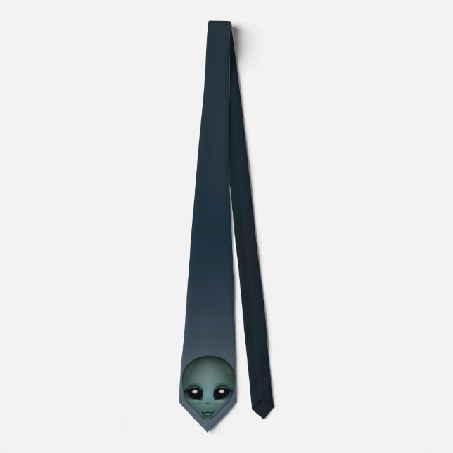 Alien Cravates Cadeaux Gris Alien cravate Alien Ar (Devant)