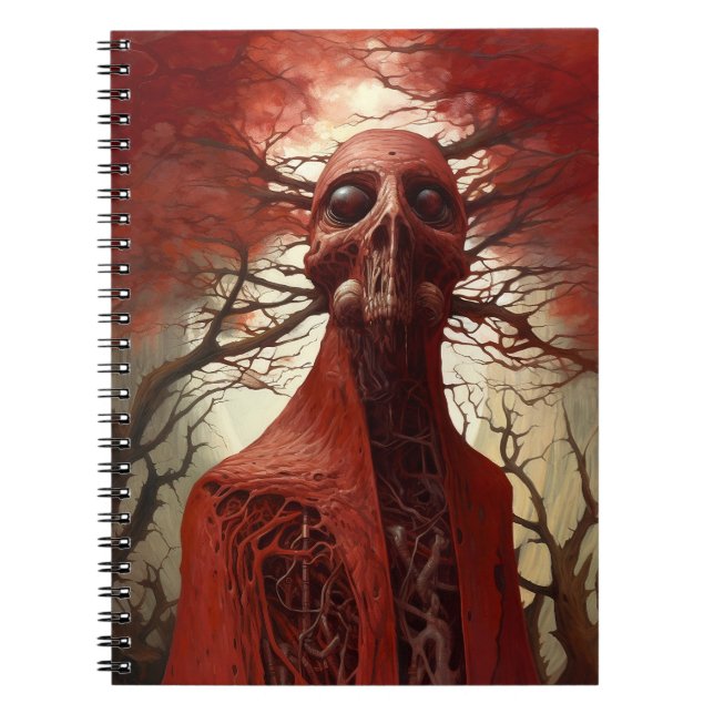 Alien Creature Sci-fi Horror Art Notizblock (Vorderseite)