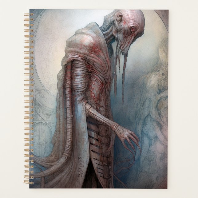 Alien Creature Science Fiction Planer (Vorderseite)