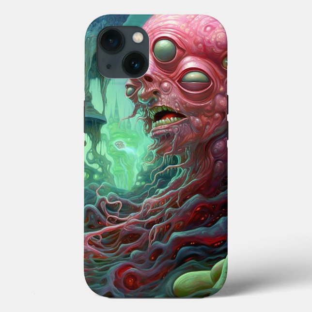 Alien Creature Surreal Horror Art Case-Mate iPhone Hülle (Rückseite)