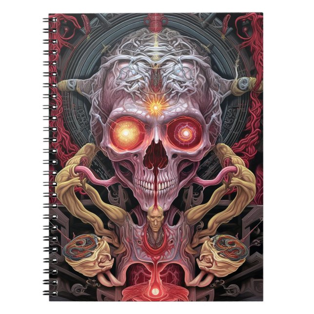 Alien Creature Surreal Horror Art Notizblock (Vorderseite)