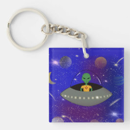 Alien dans un vaisseau spatial portant un t-shirt 