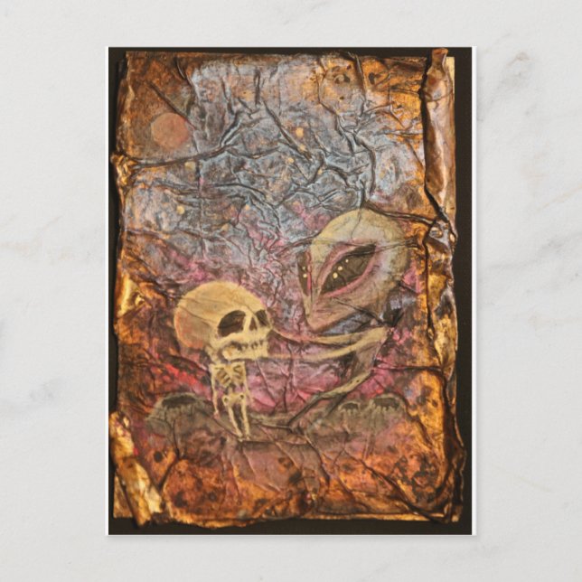 Alien Danse Macabre Postkarte (Vorderseite)