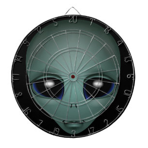 Alien Dartboard E.T. Coole Alien Geschenke ET Dart Dartscheibe