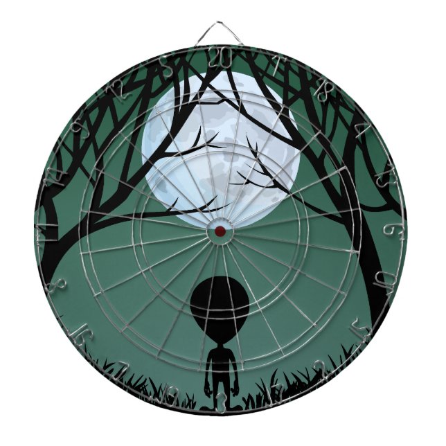 Alien Dartboard E.T. Coole Alien Gifts ET Dartboar Dartscheibe (vorne)