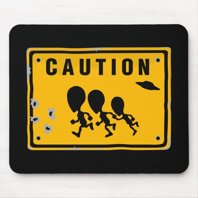 Alien, das Zeichen kreuzt Mousepad (Vorne)