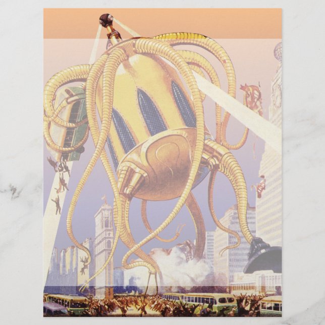 Alien der Vintagen Science Fiction (Vorderseite)