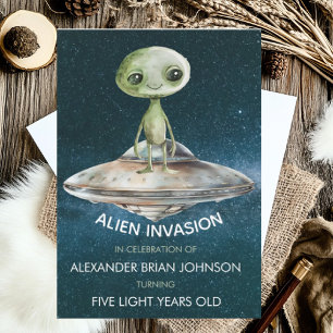 Alien des benutzerdefinierten Zeitalters Invasion Einladung