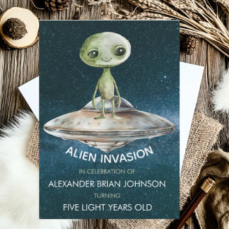 Alien des benutzerdefinierten Zeitalters Invasion Einladung
