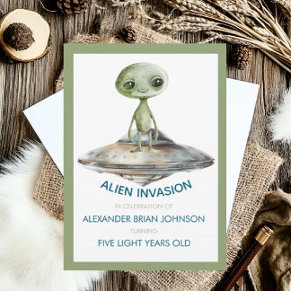 Alien des benutzerdefinierten Zeitalters Invasion Einladung