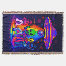 Alien Disco UFO with Disco Dancing Aliens Decke