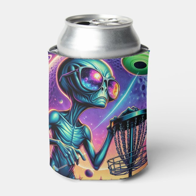Alien Disk Golf Dosenkühler (Kanne Vorderseite)