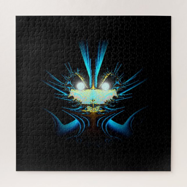 Alien Dragon Blue und Black (Vertikal)