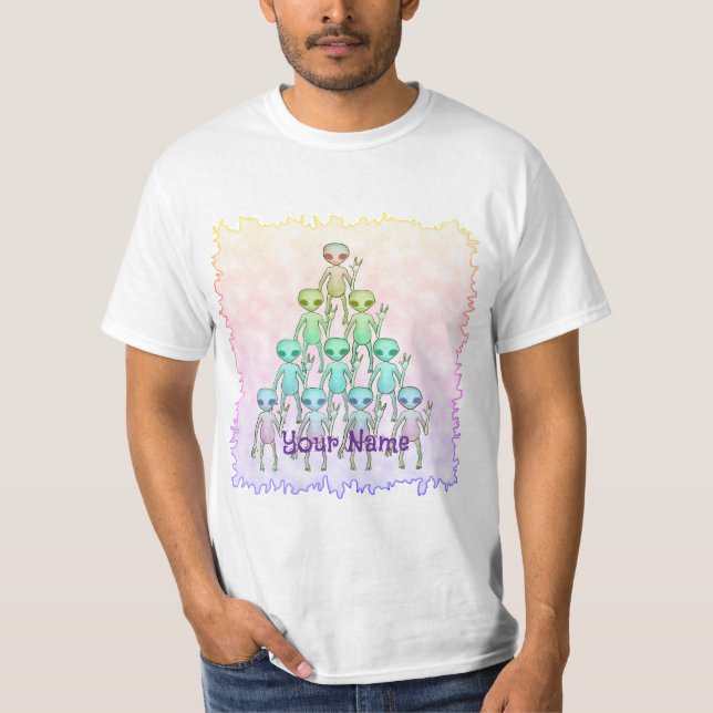 Alien-Dreieck T-Shirt (Vorderseite)