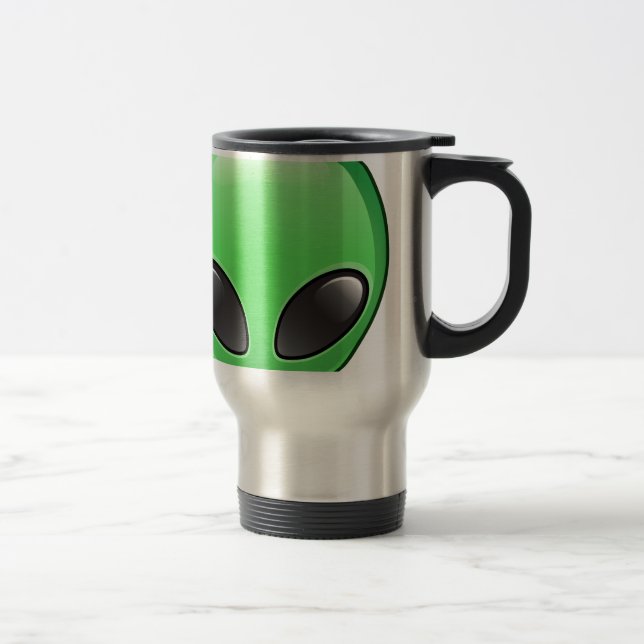 Alien Eemoji Reisebecher (Rechts)