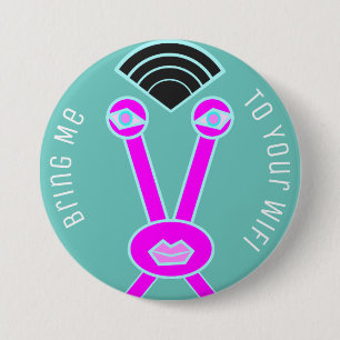 Alien-Eindringling holen mich Ihrem Wifi Button
