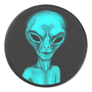 Alien Eishockey Puck