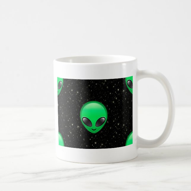 Alien Emojis Kaffeetasse (Rechts)