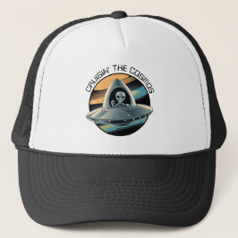 Alien en Casquette de vaisseau spatial