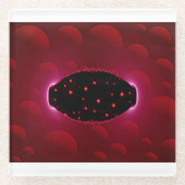 Alien - Energiequelle mit Hintergrundbereichen Glasuntersetzer