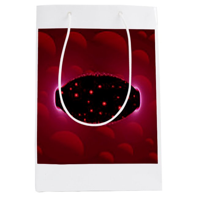 Alien - Energiequelle mit Hintergrundbereichen Mittlere Geschenktüte (Vorderseite)