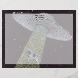 Alien Entführung Briefkopf