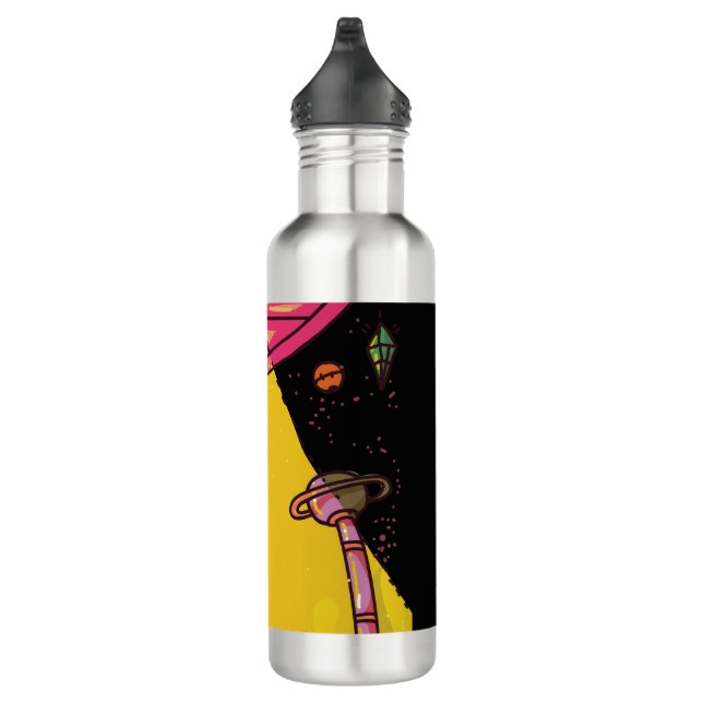 Alien Entführung Edelstahlflasche (Rechts)