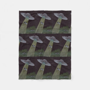 Alien Entführung Fleecedecke