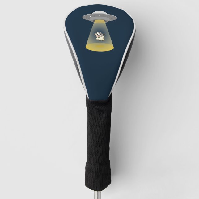 Alien Entführung Golf Headcover (Vorderseite)