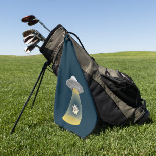 Alien Entführung Golfhandtuch