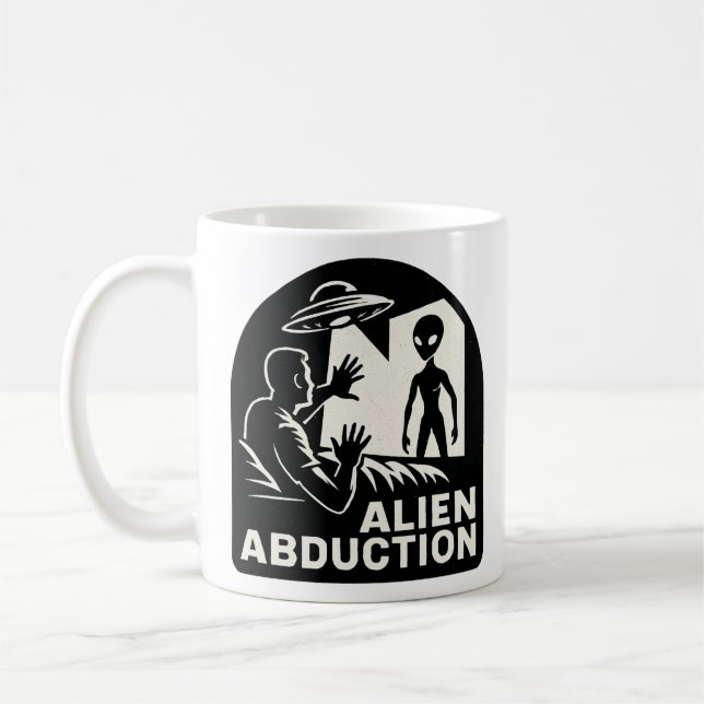 Alien Entführung Kaffeetasse (Links)