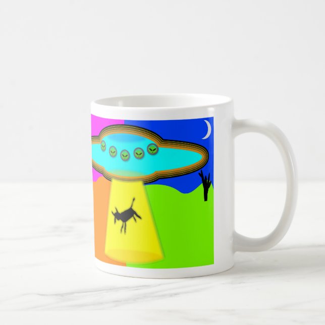 Alien Entführung Kaffeetasse (Rechts)