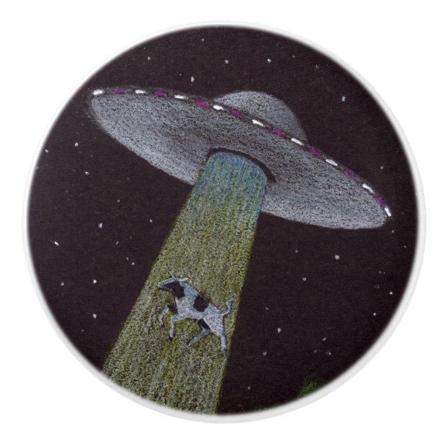 Alien Entführung Keramikknauf (Vorderseite)