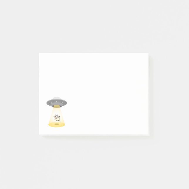 Alien Entführung Post-it Klebezettel (Vorderseite)