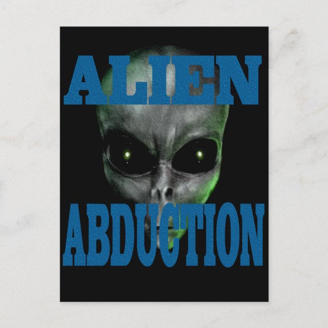 Alien Entführung Postkarte (Vorderseite)