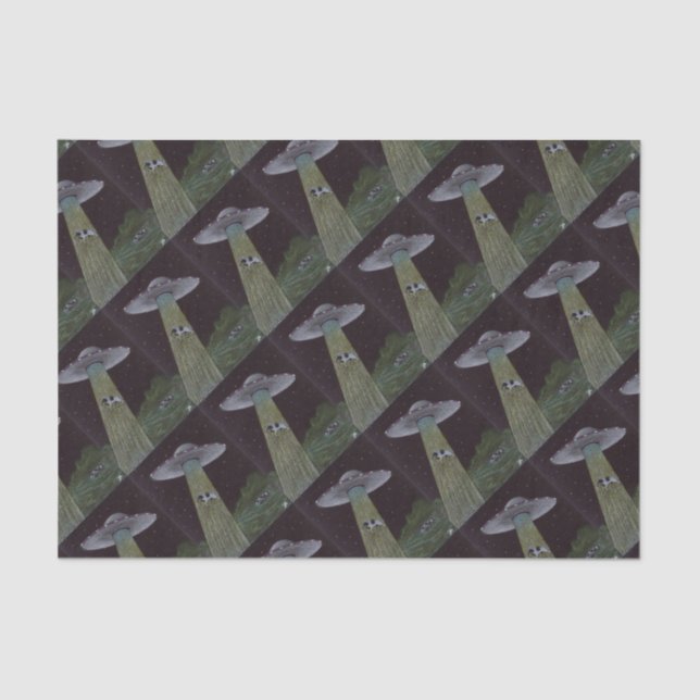 Alien Entführung Seidenpapier (Vorderseite)